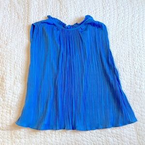 Zara Blue Sleeveless Blouse